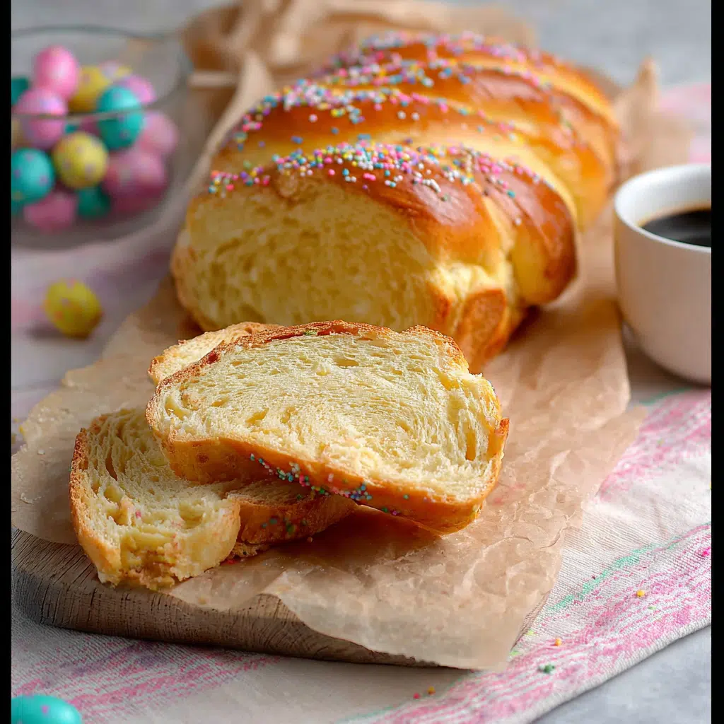 Italian Easter Bread – 5-Step Stunning Recipe With Meaning 9 Served Italian Easter Bread with coffee