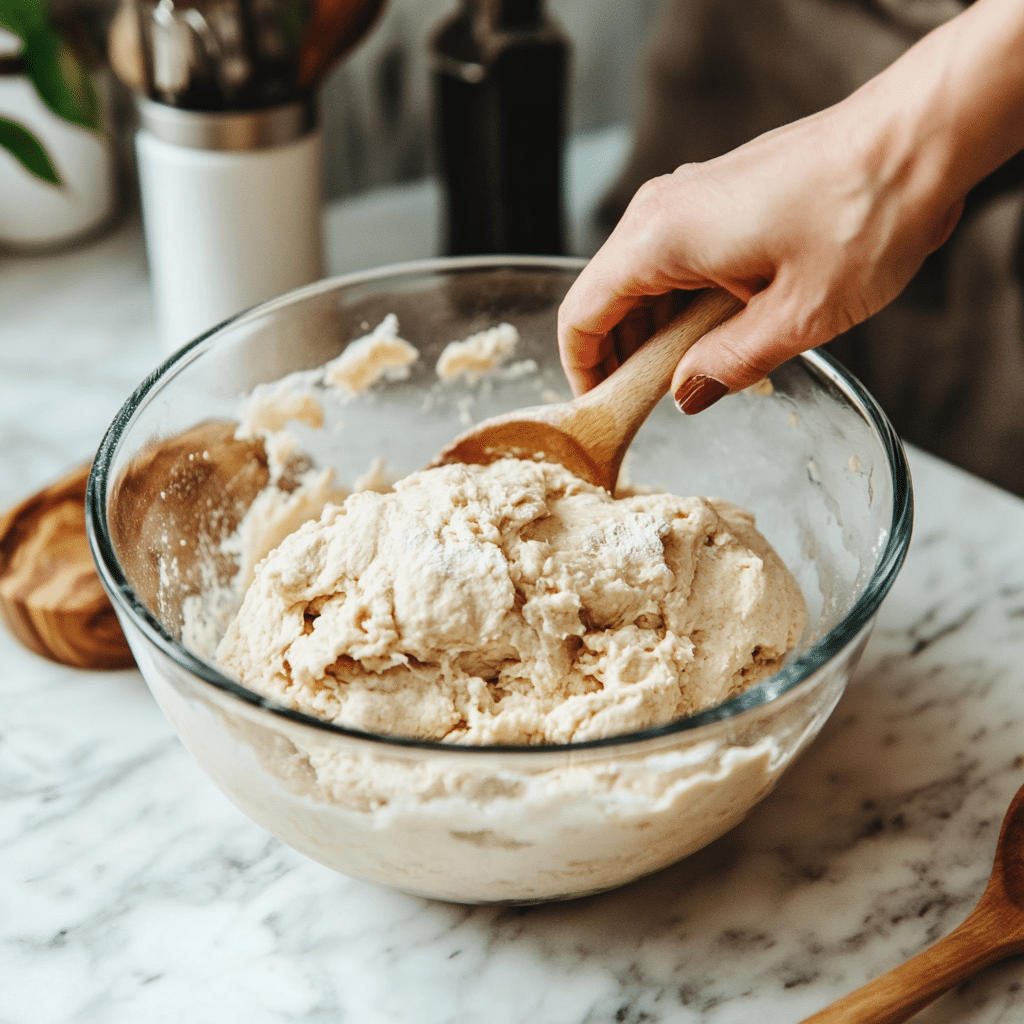 Sourdough Low FODMAP: 5 Powerful Reasons to Love This Gut-Friendly Bread 8 Mixing low FODMAP sourdough dough