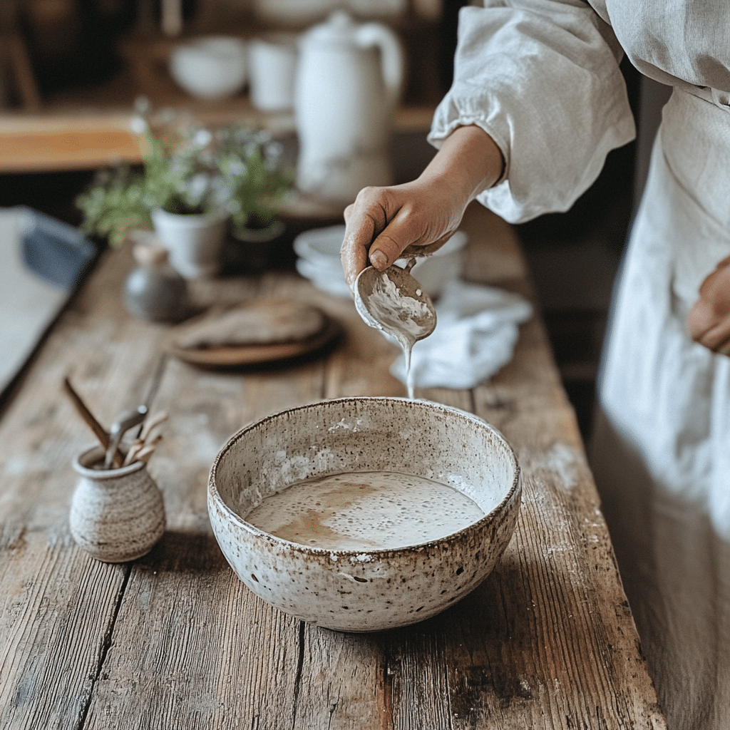 Sourdough Anchorage – 7 Secrets of Bold, Wild Alaskan Bread 8 sourdough anchorage mixing starter and water