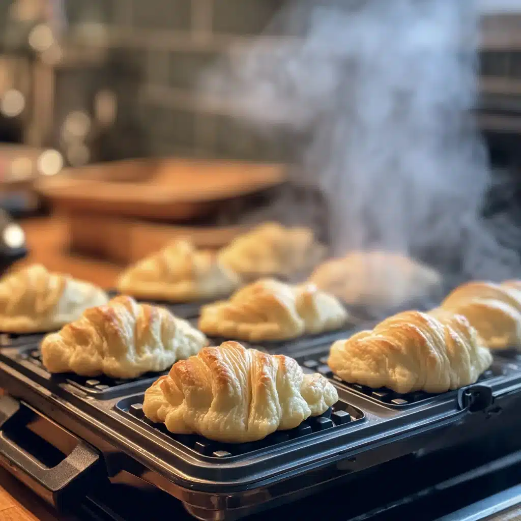 Easy Croffle Recipe , 5 Sweet Ideas You’ll Love 8 cooking croffle in waffle iron