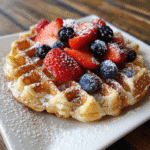 Easy Croffle Recipe , 5 Sweet Ideas You’ll Love 6 easy croffle recipe with powdered sugar and fruit