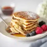 Sourdough Discard Pancakes Easy 5-Min Gourmet Win 6 plated sourdough discard pancakes with fruit
