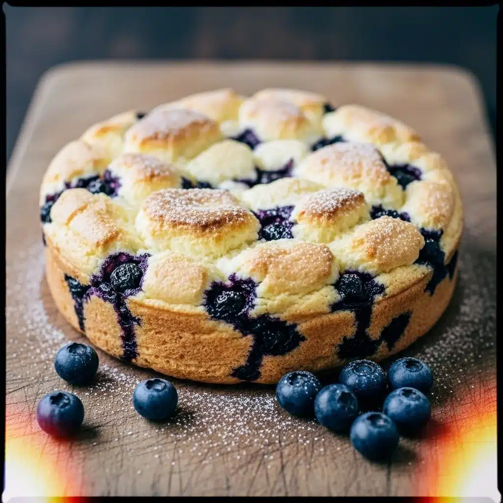 Cottage Cheese Blueberry Cloud Bread 1 Cottage Cheese Blueberry Cloud Bread baked to perfection, fluffy and healthy treat.