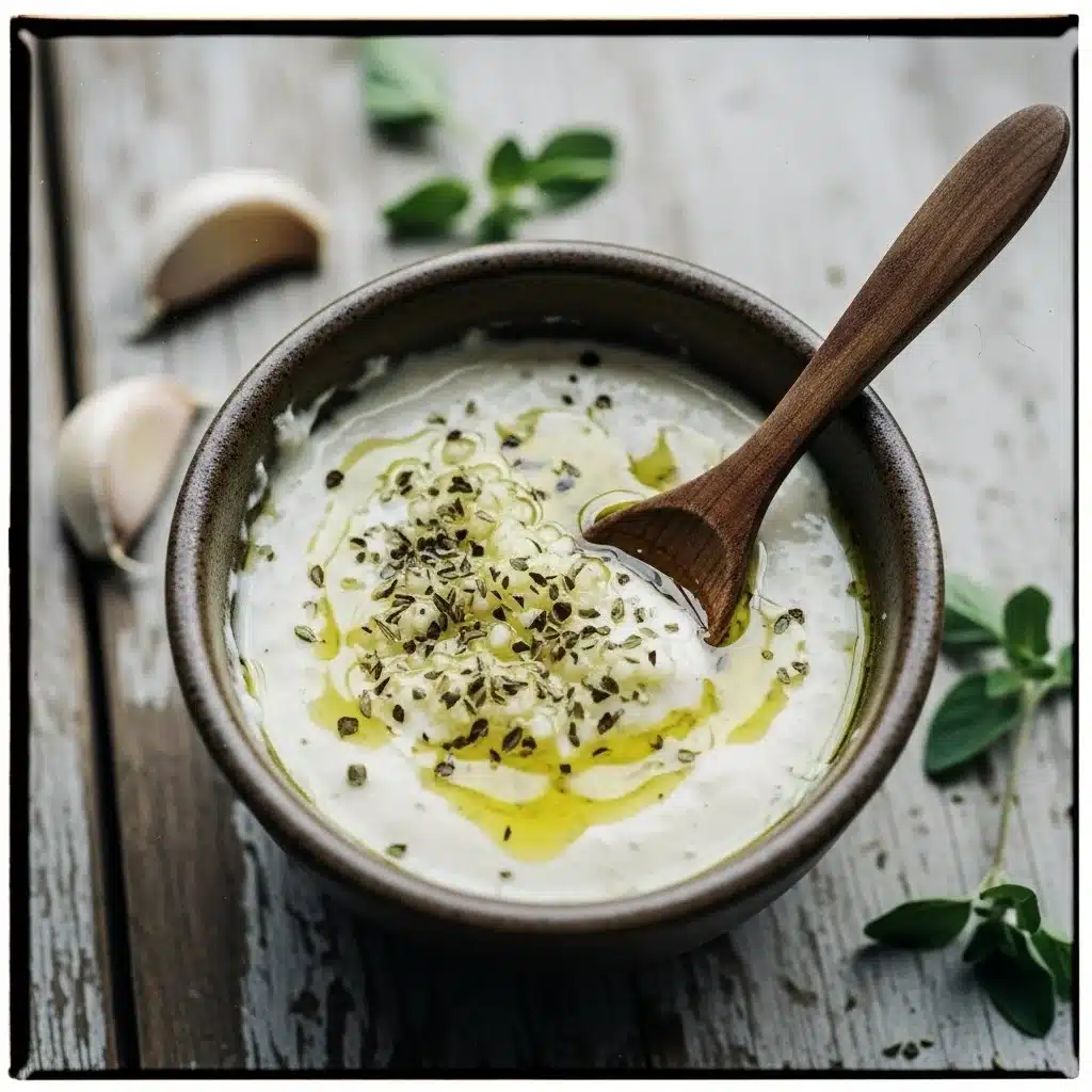 Garlic Sauce for Pizza 1 Homemade garlic sauce for enhancing pizza flavor and taste