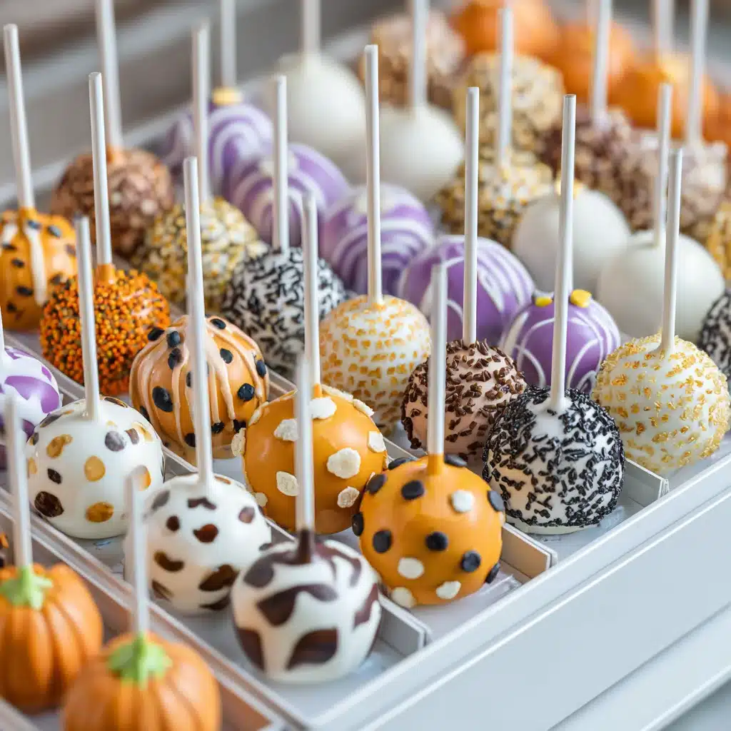 Halloween Cake Pop Flavors: 9 Irresistible Spooky Treats 9 Halloween cake pop flavors labeled and ready to serve