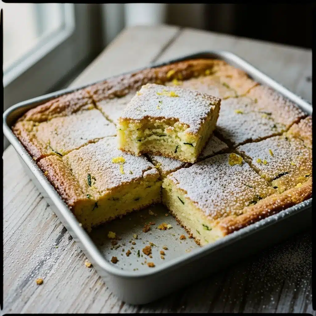 Mouthwatering Lemon Zucchini Bars 1 Delicious lemon zucchini bars topped with a fresh lemon glaze