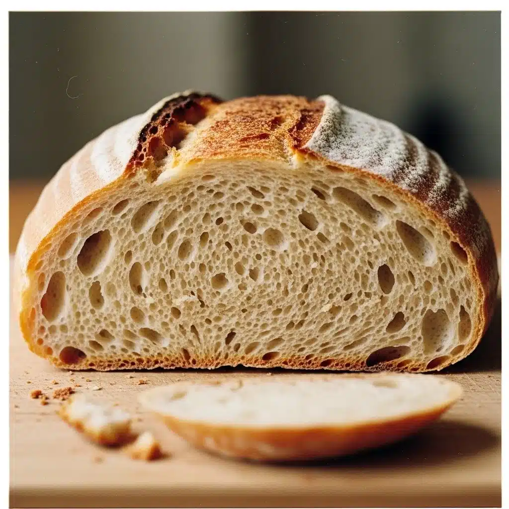 Quick and Easy Bread 1 Freshly baked quick and easy bread loaf on a wooden cutting board