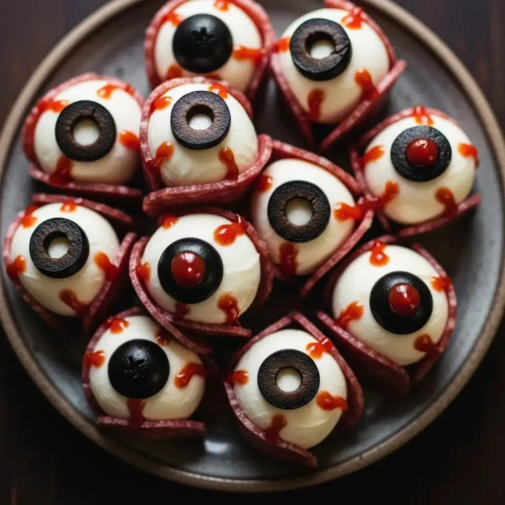 Salami Mozzarella Eyeballs 1 Delicious Salami Mozzarella Eyeballs appetizer for parties