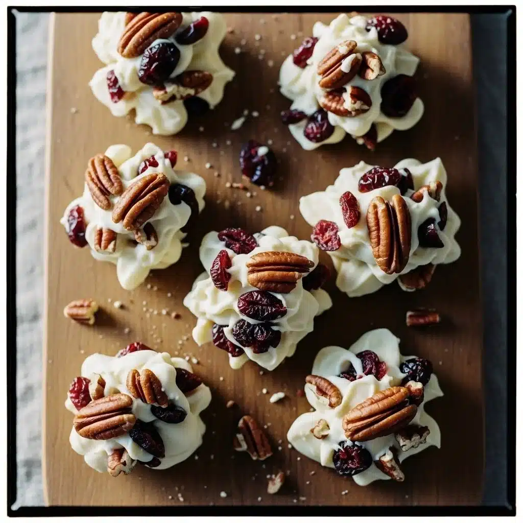 Delicious white chocolate cranberry pecan clusters for a festive treat