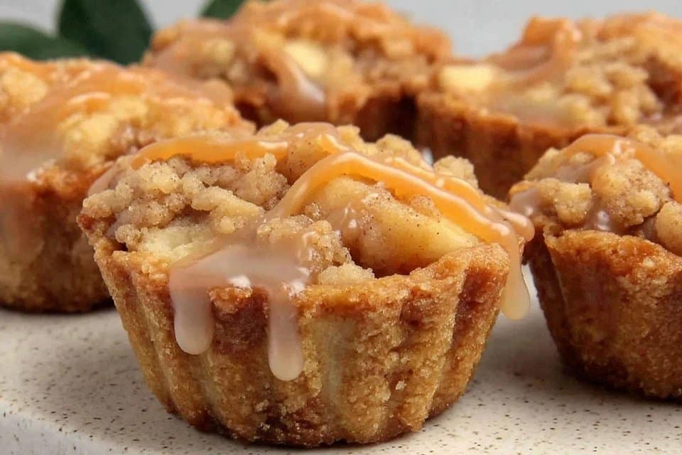 Apple Crumble Cookie Cups
