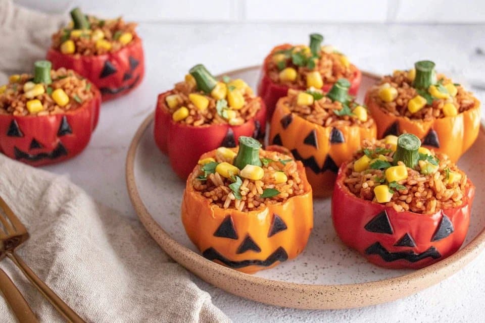 Easy Mexican Stuffed Halloween Peppers 5 Festive Party Wins