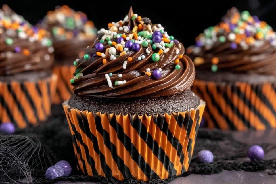 Halloween Frankenstein and Bride Cupcakes in 5 Easy Steps