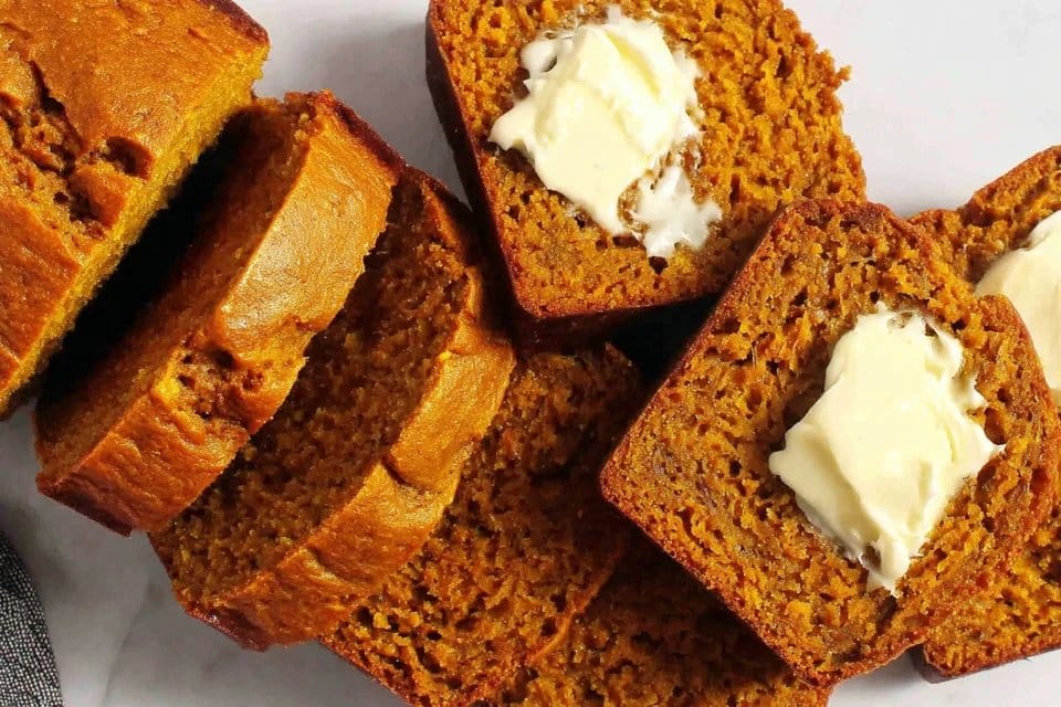 Moist Butternut Squash Bread with Warm Fall Spices