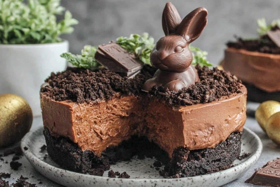 Moist Chocolate Bunny Cake with Creamy Cocoa Frosting 5 Moist Chocolate Bunny Cake with Creamy Cocoa Frosting