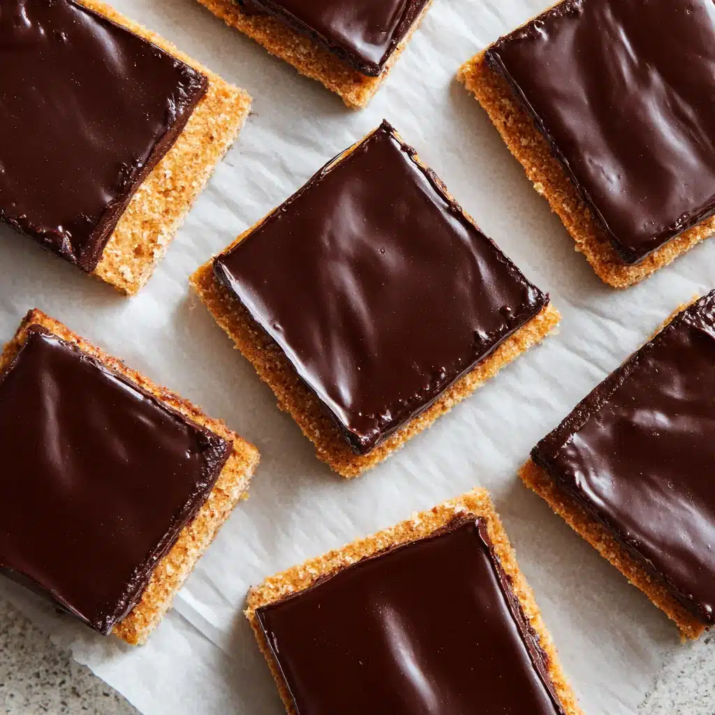 Buckeye Graham Crackers – 7-Step Irresistible No-Bake Bliss 7 Buckeye Graham Crackers cut into squares on parchment