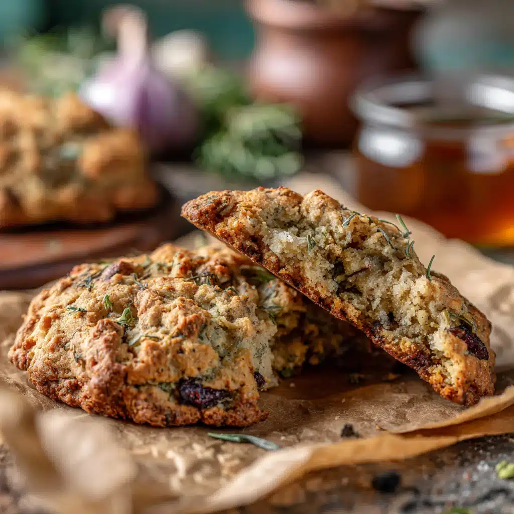 Cauldron Cookies , 7 Enchanting Reasons You’ll Love This Savory Treat 9 Cauldron Cookie broken in half showing herbs