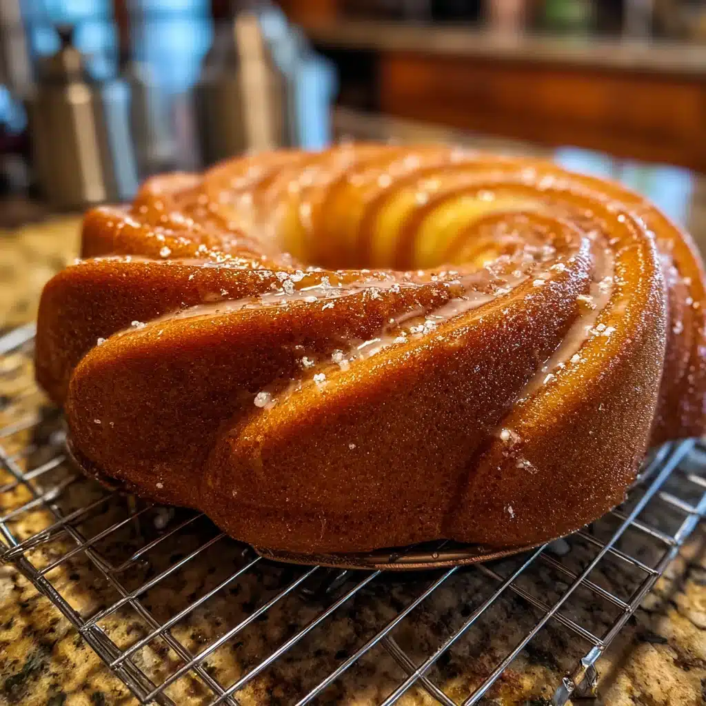 Cinnamon Swirl Bundt Cake: 5 Powerful Tips for Perfect Baking 5 Cinnamon swirl bundt cake cooling in pan with glaze.