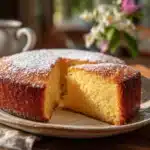Classic French Butter Cake: 1 Irresistible Recipe for Elegant Comfort 5 Classic French Butter Cake on rustic table with powdered sugar