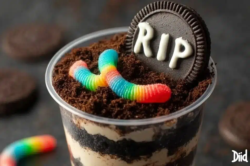 Easy Halloween Dirt Cups