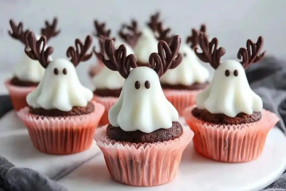 Halloween Monster Cupcakes decorated with candy eyes for a spooky treat