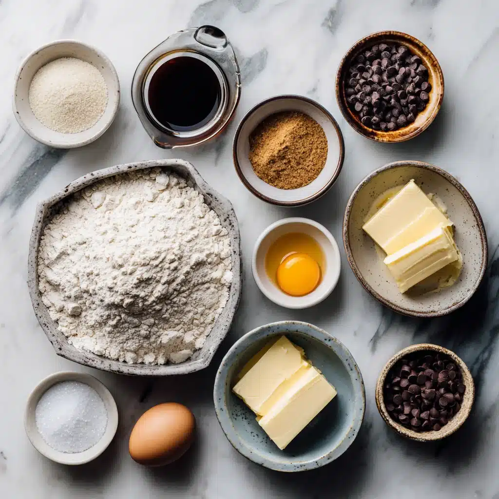 Marble Chocolate Chip Cookies , 3 Irresistible Reasons to Bake Today 7 Harvest cookie ingredients laid out on counter