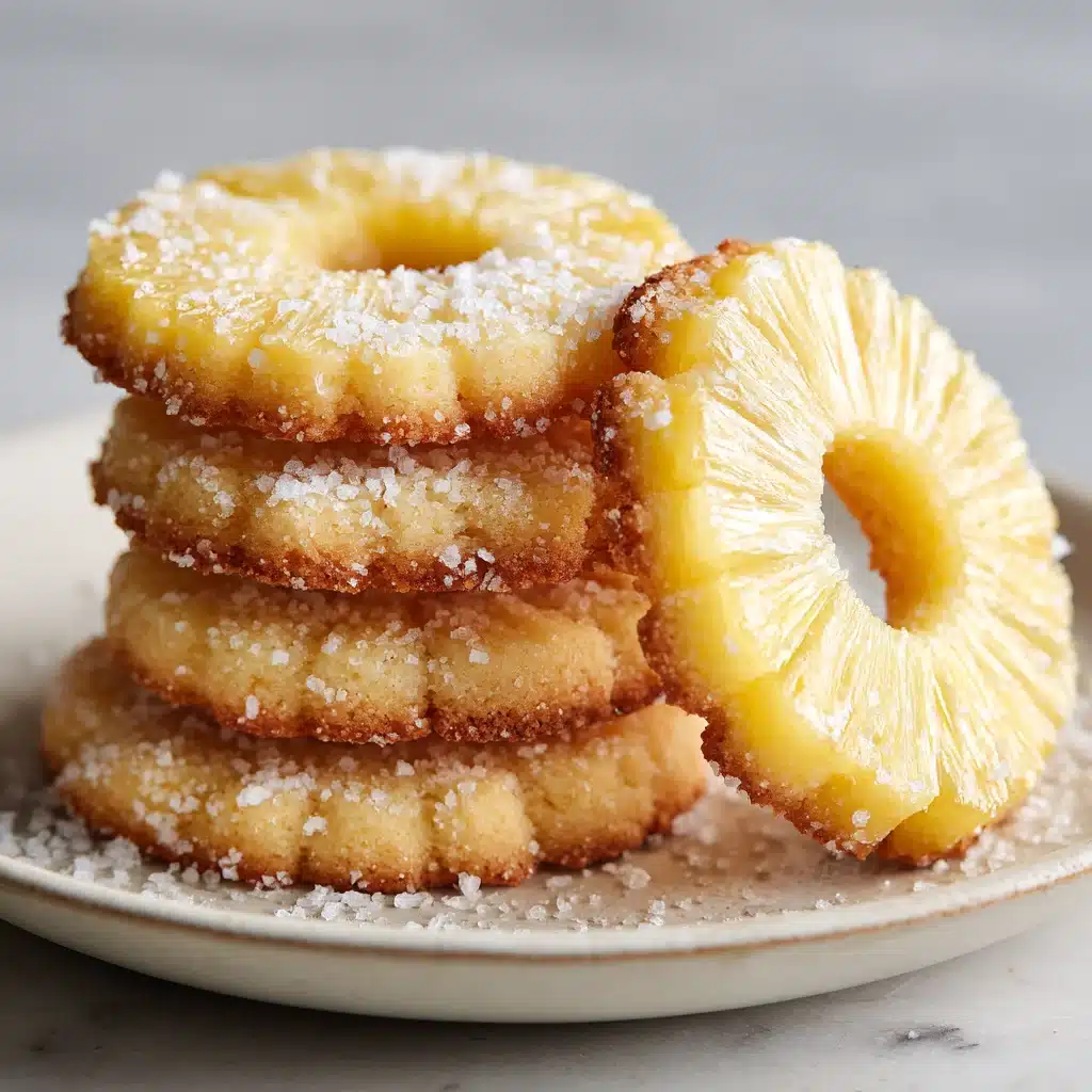 Pineapple Upside-Down Cookies , 7 Sweet Reasons to Bake Today 9 Pineapple Cookie plated with vanilla ice cream and caramel