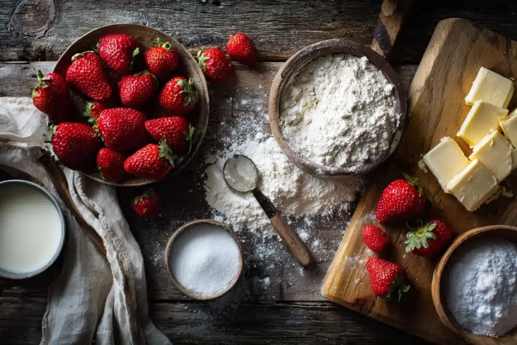 Strawberry Shortcake Ingredients