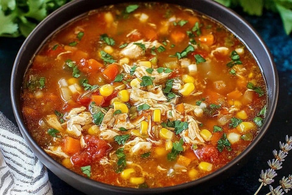 Mexican Chicken Rice Soup