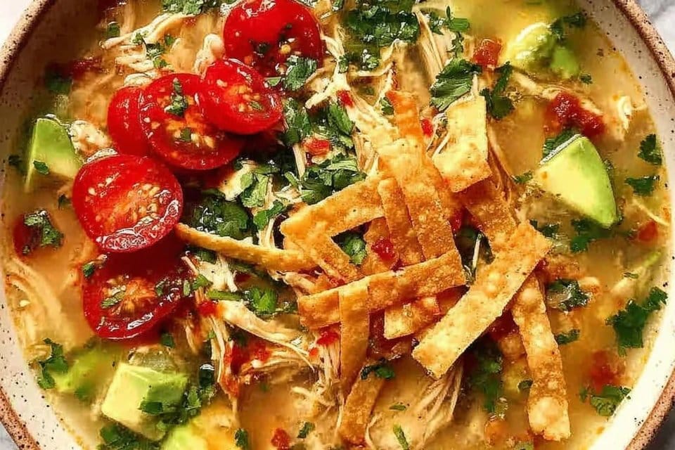 Best Creamy White Bean Chicken Enchilada Soup Recipe