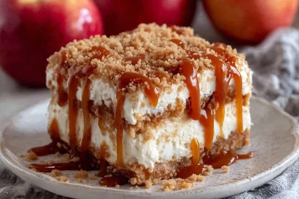 Caramel Apple Pie Cheesecake 2 Caramel Apple Pie Cheesecake
