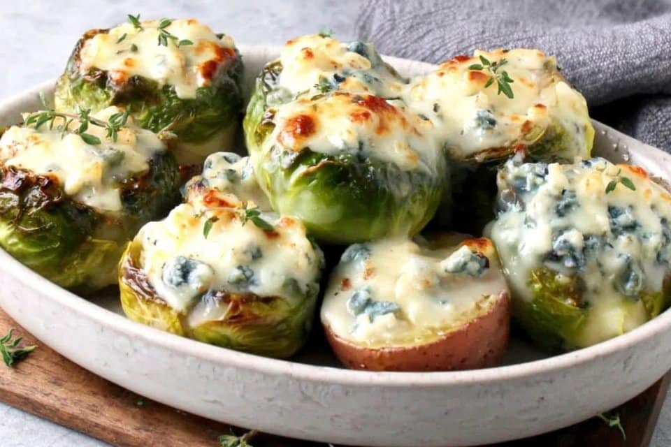 Cheesy Brussels Sprouts Gratin