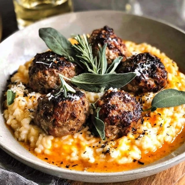 Cozy Turkey Meatballs with Pumpkin Sage Sauce