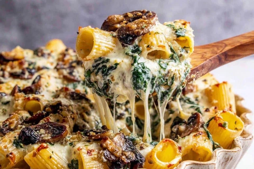 Creamy Mushroom Pasta Bake with Spinach and Ricotta 5 Creamy Mushroom Pasta Bake with Spinach and Ricotta The Ultimate Comfort Dish