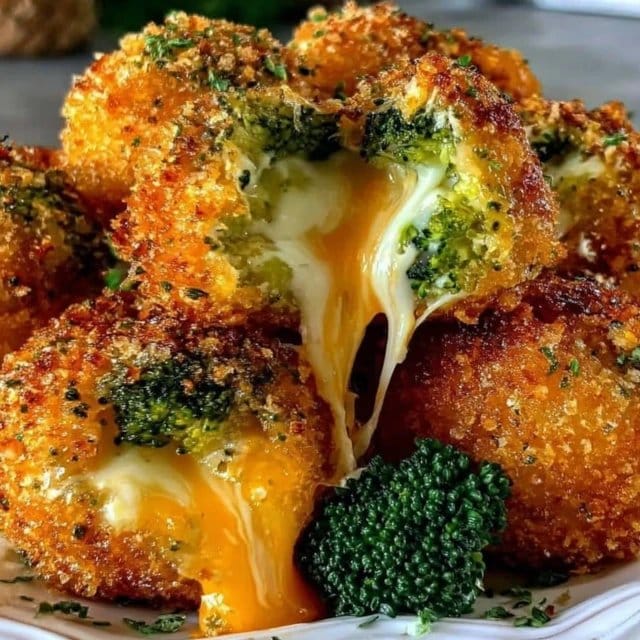 Crispy Air Fryer Broccoli Cheddar Poppers 5 Crispy Air Fryer Broccoli Cheddar Poppers