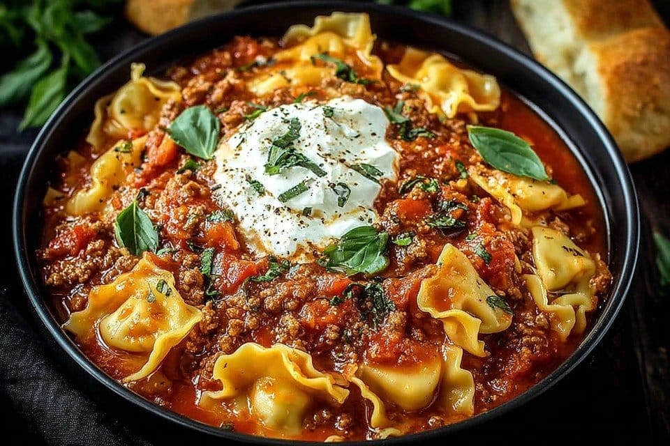 Crockpot Lasagna Soup
