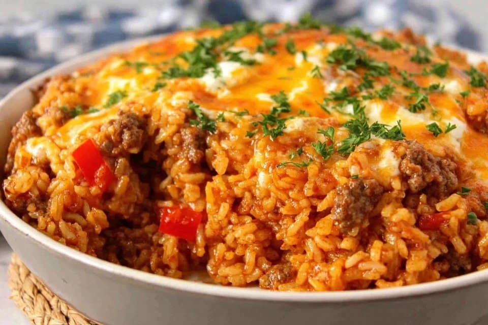 Easy Taco Rice Casserole