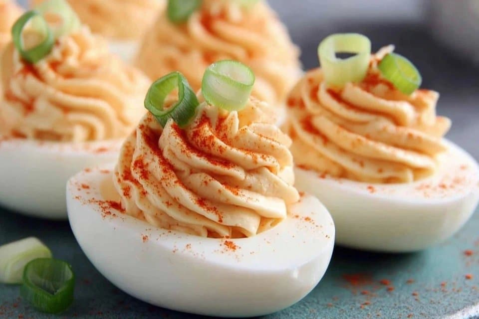 Festive Pumpkin Deviled Eggs – 5 Star Fall Appetizer Everyone Loves