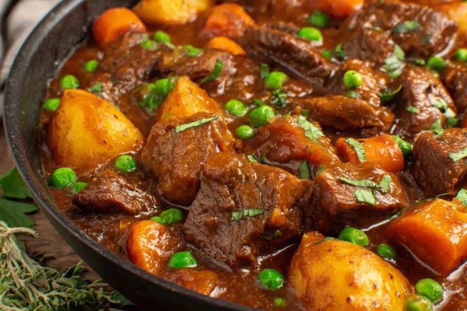 Hearty Slow Cooker Beef Stew with Potatoes and Carrots