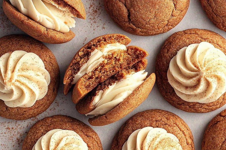 Soft Pumpkin Cheesecake Cookies