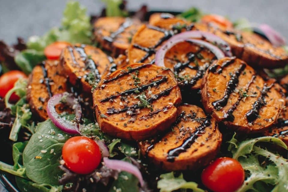 The Best Roasted Sweet Potato Lentil Salad with Fennel and Lime Recipe