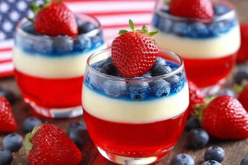 Ultimate Red White Blue Layered Shots A Delicious Family Favorite