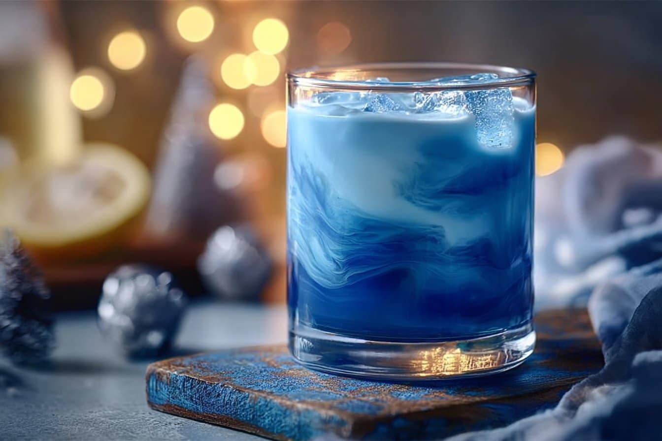 Russian Blue Moon Cocktail