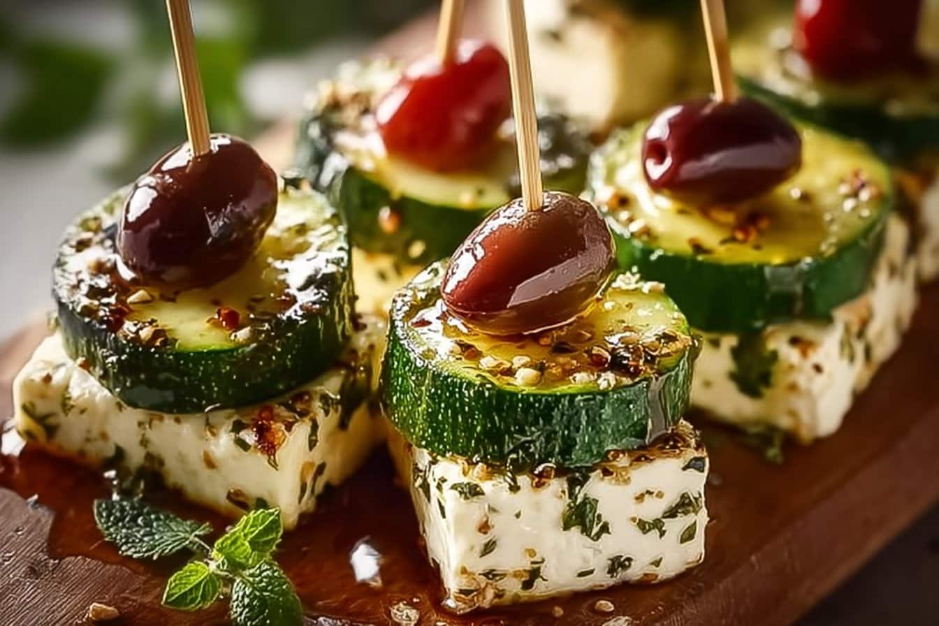 Feta & Cucumber Skewers