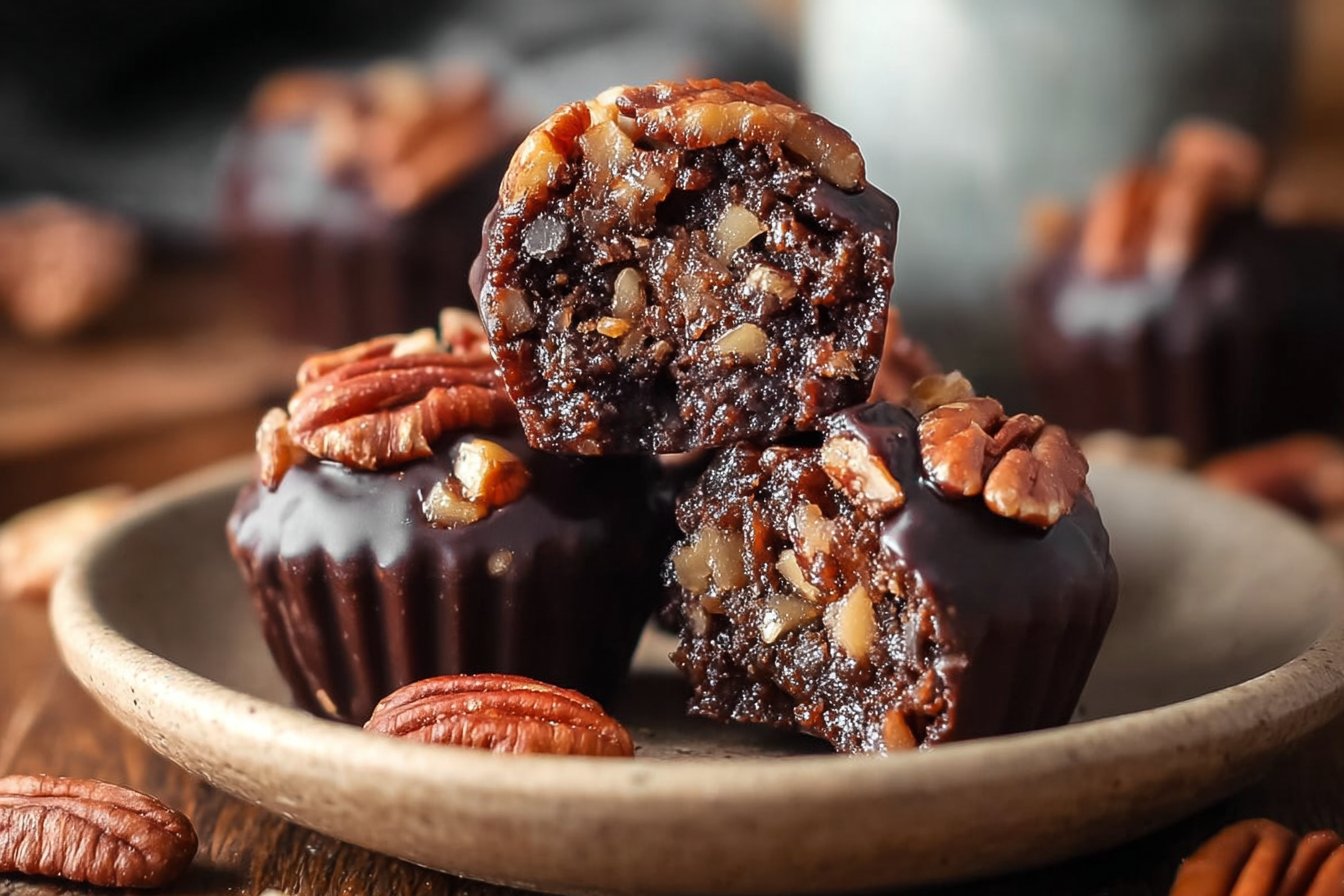 Pecan Pie Brownie Bombs 4 Pecan Pie Brownie Bombs