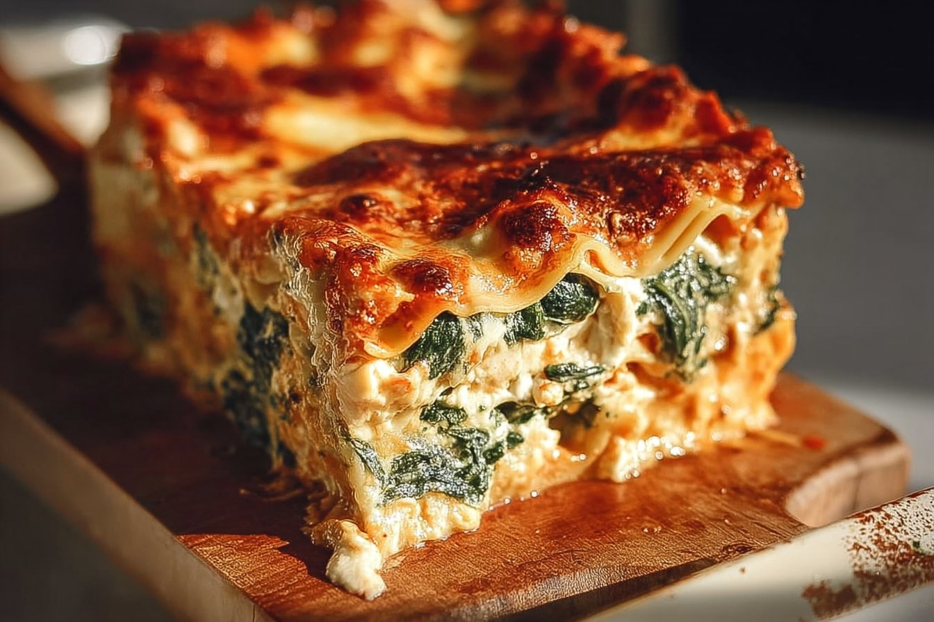 Spinach Ricotta Lasagna 4 Spinach Ricotta Lasagna
