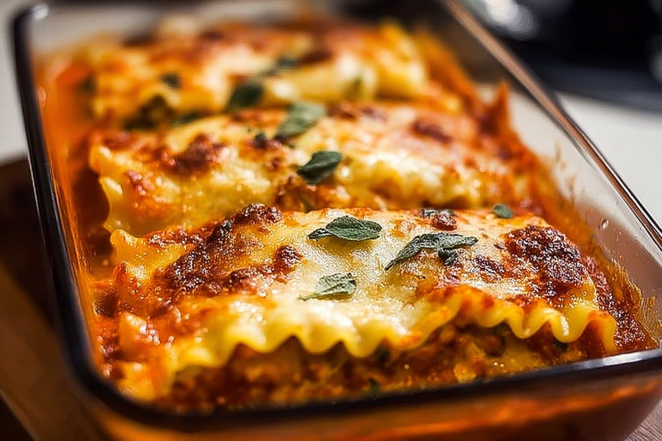 Roasted Garlic Butternut Squash Lasagna Roll-Ups 4 Roasted Garlic Butternut Squash Lasagna Roll-Ups
