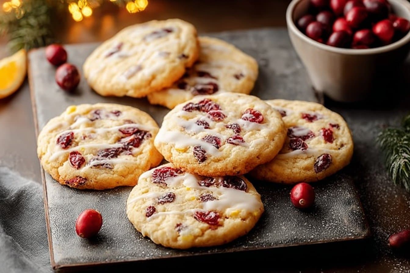 Christmas Cranberry Orange Cookies