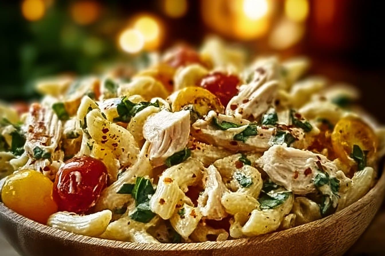 High-Protein Chicken Pasta Salad