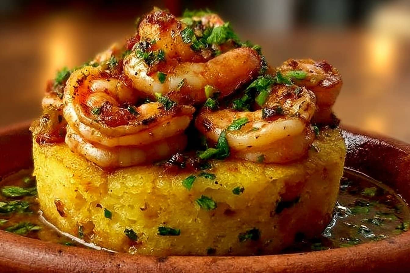 Garlic Shrimp Mofongo