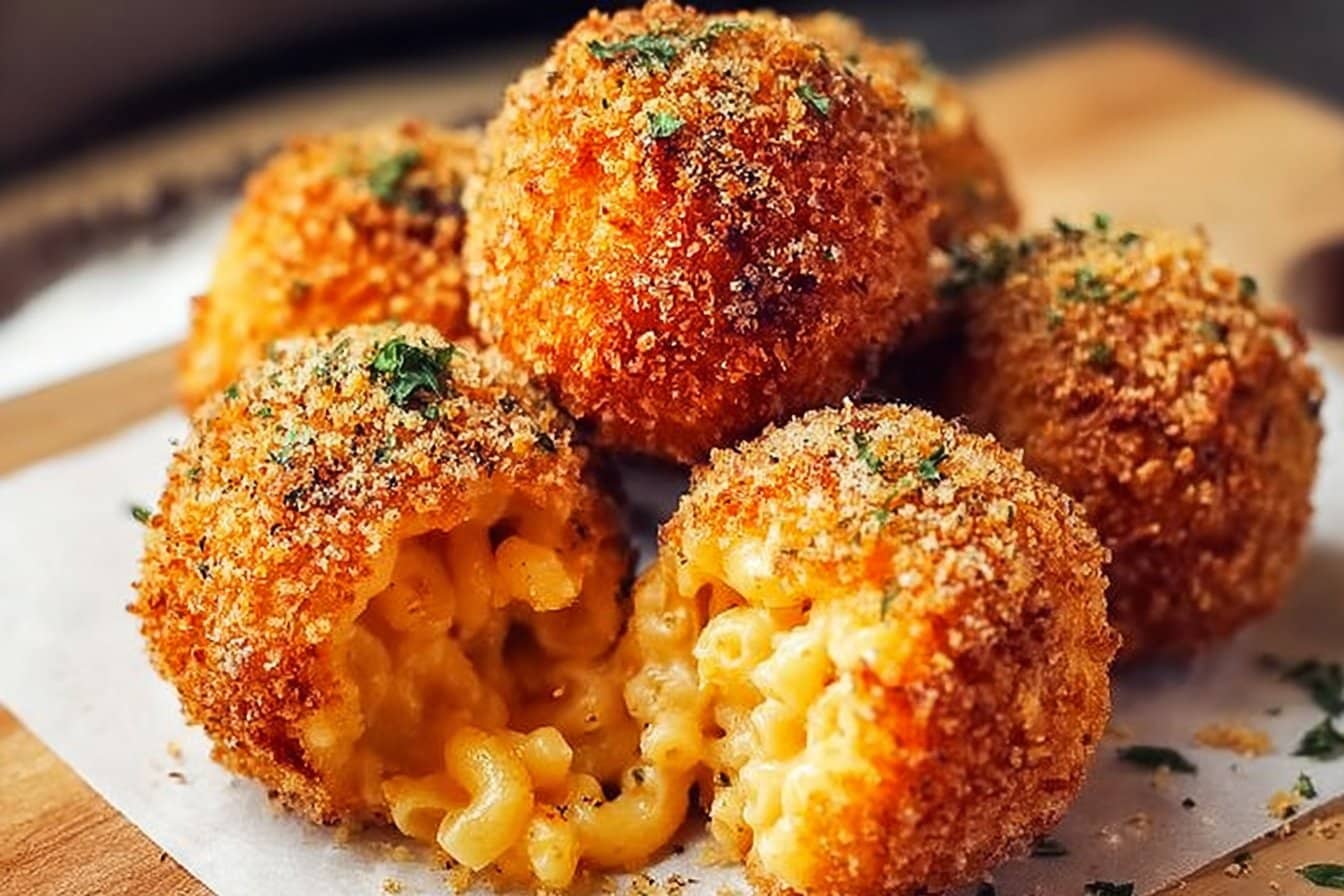 Air Fryer Fried Mac & Cheese Balls